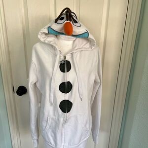 Disney Frozen Olaf Head Costume Sweatshirt Junior Size XL